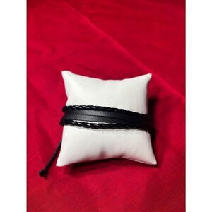 New! Decorative Leather Bracelet Men Wrap Handmade Wristband Adjustable